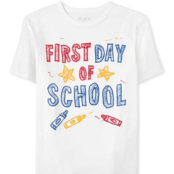 The Children’s Place t “1st Day of School “ size 4
